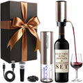 EssPur Electric Wine Aerator & Opener Set with Accessories, Rechargeable Automatic Corkscrew, Aerator, Dispenser, Foil Cutter Tool, Stopper, Wine Lovers Gift for Housewarming, Birthday, Registry, Anni