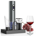 EssPur Rechargeable Electric Wine Opener Gift Set: Wine Opener, Aerator, Vacuum Stoppers & Foil Cutter - Wine Lovers Gifts for Women Men, Mom