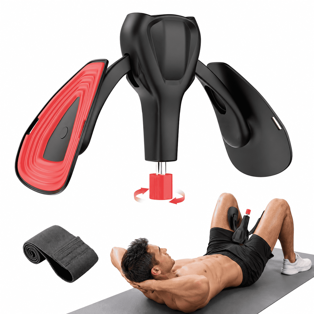 COUTEER Pelvic Floor Exercise Devices 77 lb Adjustable Kegel Inner Thigh Exerciser and Hip Trainer Workout Equipment for Home Postpartum Recovery Women Men, with Band