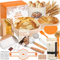 EssPur Sourdough Starter Kit, Complete Bread Baking Supplies with Banneton Proofing Basket, Bread Making Tools Set, Sourdough Kit Gift for Bakers