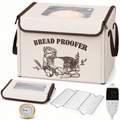EssPur Folding Bread Proofing Box with 50-113℉ Temp Control & 48H Timer, Dough Proofer with Metal Rack, Humidor, Recipes, Ideal for Sourdough, Bread Baking, Pizza, Yogurt, Kombucha, Precise Control