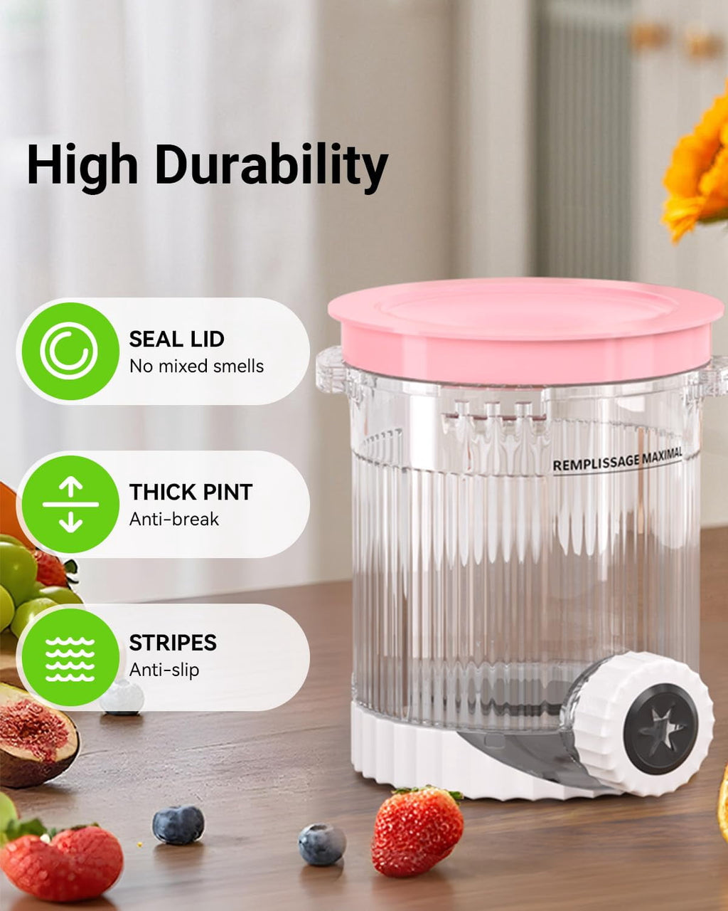 EssPur 4 Pack for Ninja Creami Swirl Pints and Lids Compatible with Ninja NC700 Series, NC701, NC701C, Creami Containers for Swirl Ice Cream & Soft Serve Makers, BPA-Free, Dishwasher Safe