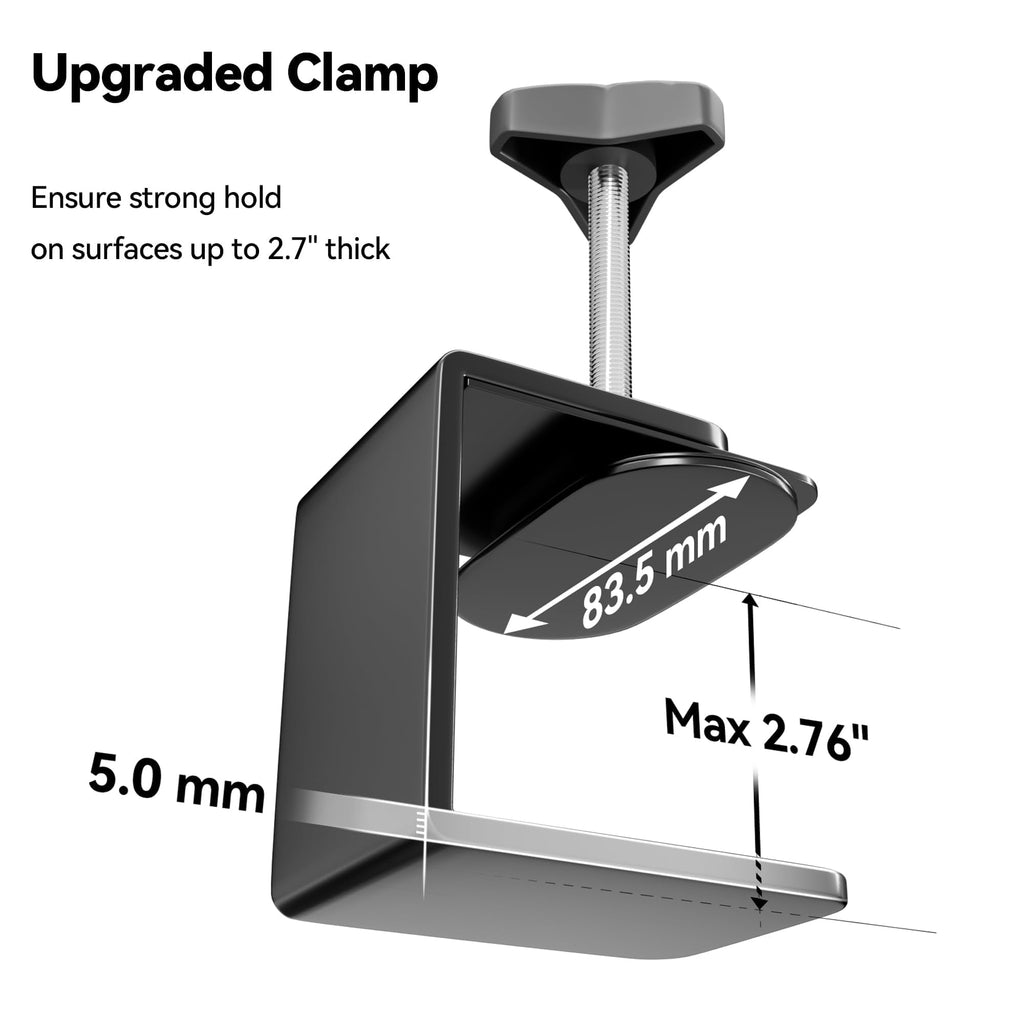 COUTEER Foldable Dog Grooming Arm with Clamp: Adjustable Height 26"-40", Dog Grooming Table Arm with Hammock and No-Sit Holder, Grooming Restraint for Small Medium Dogs at Home or Salon