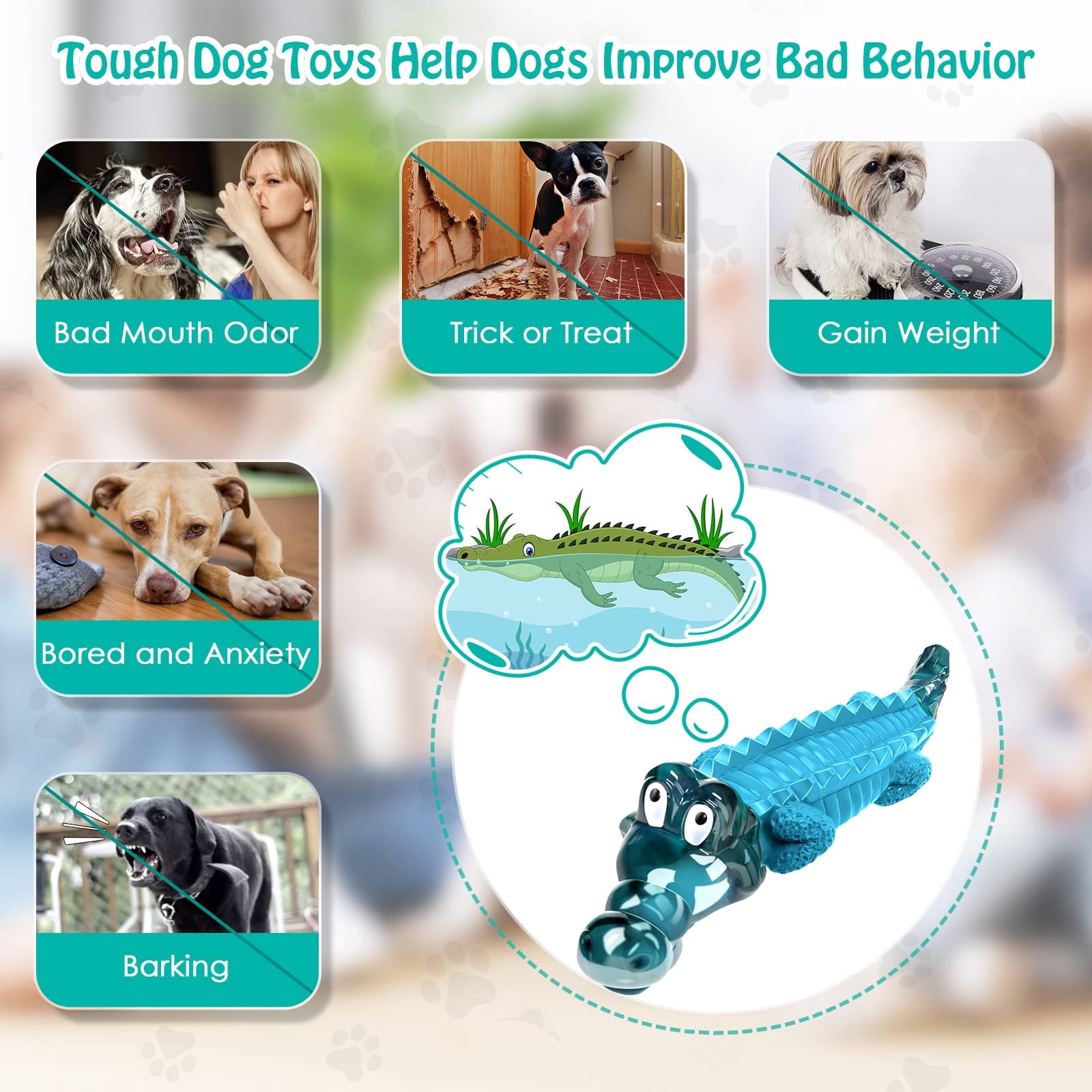 COUTEER Dog Chew Toys for Aggressive Chewers Tough Indestructible Dog Toys for Large, Medium,Small Breed to Keep Them Busy