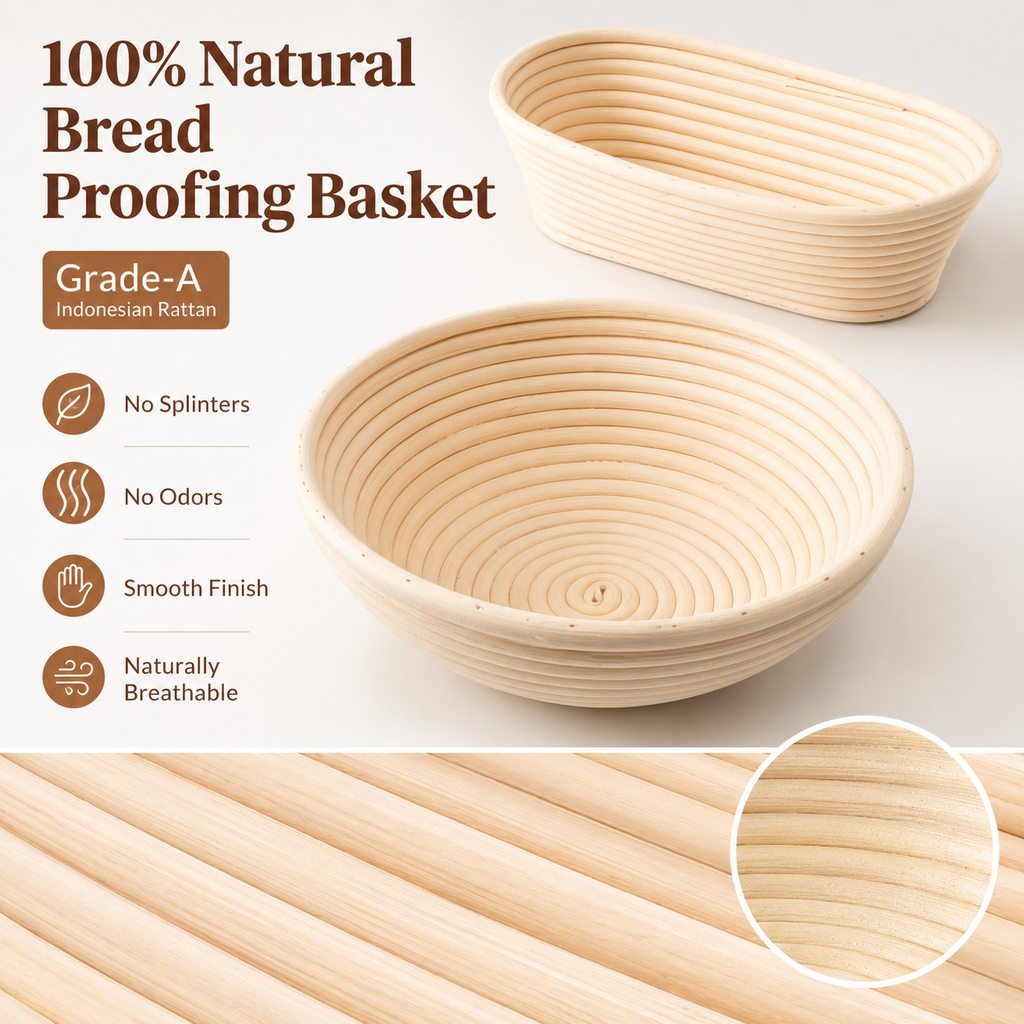 EssPur Sourdough Starter Kit with Round & Oval Banneton Bread Proofing Basket, Bread Sling, Starter Jar, Dough Whisk, Scrapers, Stencils, Cooling Rack & Bag Complete Sourdough Bread Baking Supplies