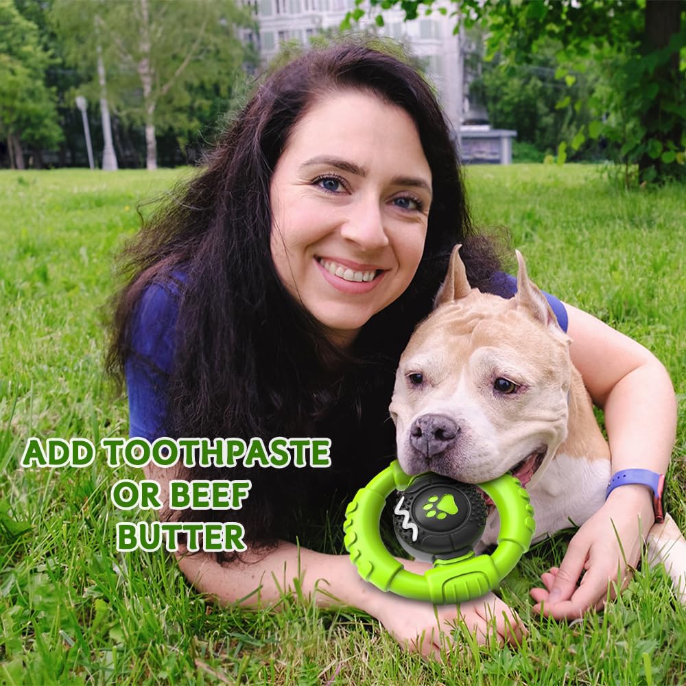 COUTEER Dog Toys for Aggressive Chewers Large Medium Small Breed Indestructible Durable Tough Squeaky Dog Chew Toys to Keep Them Busy Nylon Rubber Interactive Dog Toys