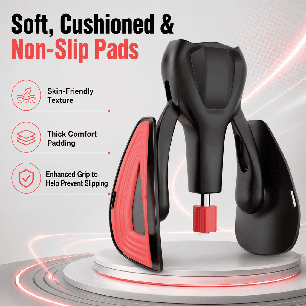 COUTEER Pelvic Floor Exercise Devices 77 lb Adjustable Kegel Inner Thigh Exerciser and Hip Trainer Workout Equipment for Home Postpartum Recovery Women Men, with Band